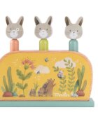 MOULIN ROTY Wooden Pop Up Toy Trois Petits Lapins изскачаща играчка 12m+ 1 бр.