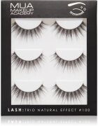 MUA Makeup Academy Lashes Natural Effect изкуствени мигли #100 3 чифт