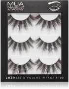MUA Makeup Academy Lashes Volume Impact изкуствени мигли тип Volume #100 3x2 бр.
