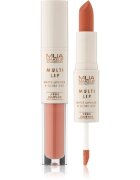 MUA Makeup Academy Multi Lip Nude Edition дълготрайно червило и гланц за устни дуо цвят Caramel 3.2 гр.