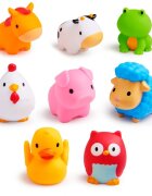 Munchkin Bath Farm Bath Squirts играчка за вода 9 m+ 8 бр.