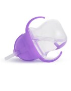 Munchkin Click Lock™ Tip & Sip чаша със сламка с тежест Purple 6 m+ 1 бр.
