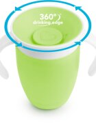 Munchkin Miracle 360° преходна чаша с дръжки Green 6 m+ 1 бр.
