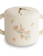Mushie Baby Snack Cup чаша за закуска Pink Flowers 1 бр.