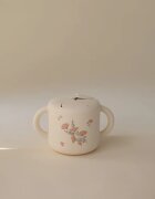 Mushie Baby Snack Cup чаша за закуска Pink Flowers 1 бр.