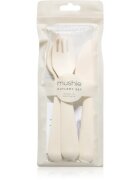 Mushie Cutlery прибор за деца 3y+ Ivory 3 бр.