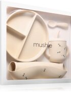 Mushie Feeding Toddler Set комплект за хранене за деца от 1 до 3 години 6m+ Bees