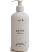 Mushie Organic Baby душ гел и шампоан 2 в 1 за деца 400 мл.