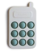 Mushie Pop-It Phone играчка за подреждане за деца Cambridge Blue 10m+ 1 бр.