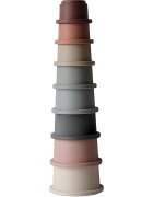 Mushie Stacking Cups Toy играчка 3 в 1 Original 8 бр.