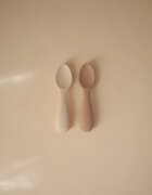 Mushie Toddler Starter Spoons лъжичка Natural/ Shifting Sand 12m+ 2 бр.