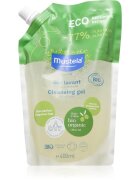 Mustela BIO миещ гел за тяло и коса за деца от раждането им резервен пълнител 400 мл.