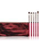 NABLA Cosmetics Ruby комплект четки за гримиране на очите с калъфка