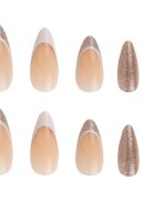 Nail HQ Almond Изкуствени нокти Sparkling Wine Sippin' 24 бр.