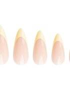 Nail HQ Almond Lemon French Изкуствени нокти с лепило 24 бр.
