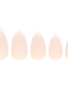 Nail HQ Almond Matte French Изкуствени нокти с лепило 24 бр.
