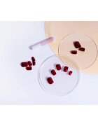 Nail HQ Square Изкуствени нокти Deep Red 24 бр.