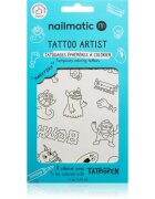 Nailmatic Tattoo Artist Temporary Coloring Tattoos татуировка за деца 3 y+ Monsters 9x163 см