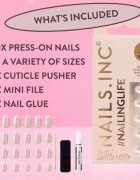 Nails Inc. #NailingLife Press-On Nails Изкуствени нокти цвят All Out Olivia Glaze 33 бр.