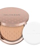 Naj Oleari Skin Caress Pressed Powder компактна пудра с матиращ ефект цвят 01 Warm Beige 9.5 гр.