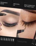 Nanobrow Tweezers пинсета със скосен връх 1 бр.