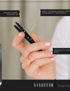 Nanobrow Tweezers пинсета със скосен връх 1 бр.