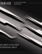 Nanolash Eyelash Tweezers Curved апликатор за нанасяне на изкуствени мигли 1 бр.