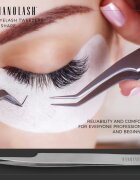 Nanolash Eyelash Tweezers L Shape апликатор за нанасяне на изкуствени мигли 1 бр.