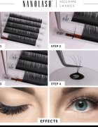 Nanolash Volume Lashes изкуствени мигли 0.05 D 6-13mm 1 бр.