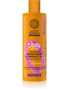 Natura Siberica Oblepikha Siberica Curl Control балсам за изглаждане и укротяване на хвърчаща и непокорна коса за къдрава коса 400 мл.