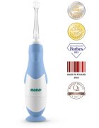 NENO Denti Blue 0-3 y детска електрическа четка за зъби със сменяеми батерии 1 бр.