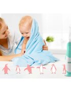NENO Denti Blue 0-3 y детска електрическа четка за зъби със сменяеми батерии 1 бр.