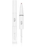NEO MAKE UP Intense Serum 2in1 Lipliner & Lipgloss контуриращ молив и гланц за устни цвят 01 Bold Red 1 бр.