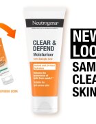 Neutrogena Clear & Defend 0.5% Salicylic Acid хидратиращ крем не съдържа олио 50 мл.