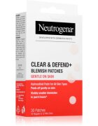 Neutrogena Clear & Defend+ лепенки за проблемна кожа за чувствителна кожа на лицето 30 бр.