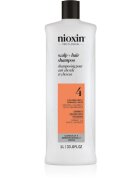Nioxin System 4 Scalp + Hair Shampoo нежен шампоан за боядисана и увредена коса 1000 мл.