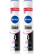 Nivea Black & White Invisible Clear антиперспирант-спрей изгодна опаковка