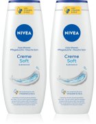 Nivea Creme Soft душ гел - грижа изгодна опаковка 2 x 500 ml