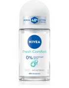 Nivea Fresh Comfort дезодорант рол-он без съдържание на алуминиеви соли 48 часа 50 мл.