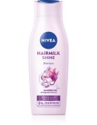 Nivea Hairmilk Shine грижовен шампоан 400 мл.