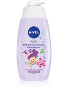 Nivea Kids Sparkle Berry нежен душ гел и шампоан за деца 3 в 1 500 мл.