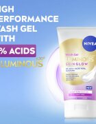 Nivea Luminous Skin Glow почистващ гел за лице за озаряване на лицето 150 мл.