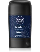 Nivea MEN Deep твърд антиперспирант за мъже Black Carbon Dark Wood 50 мл.