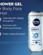 Nivea MEN Pure Impact душ гел за мъже 250 мл.