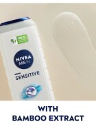 Nivea MEN Sensitive душ гел за тяло и коса изгодна опаковка
