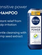 Nivea MEN Sensitive Power подсилващ шампоан за чувствителен скалп 250 мл.