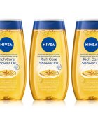 Nivea Rich Care душ масло за суха кожа 3 x 200 ml