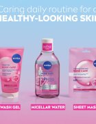 Nivea Rose Touch хидратираща платнена маска 1 бр.
