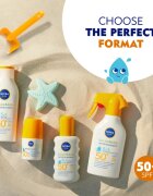 Nivea SUN Babies & Kids слънцезащитен спрей за деца за чувствителна кожа SPF 50+ 250 мл.