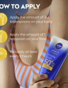 Nivea SUN Protect & Moisture хидратиращо мляко за тен с хиалуронова киселина SPF 50+ 150 мл.